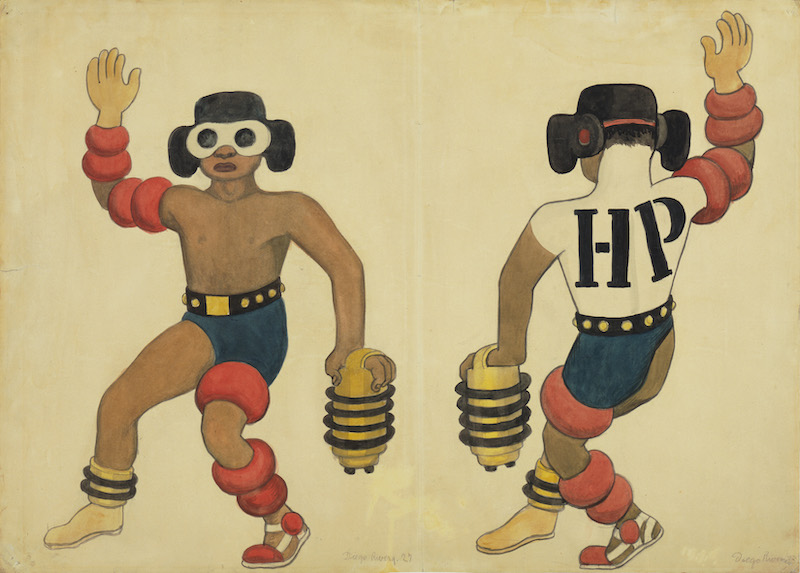 The Man, costume design for the ballet H.P. (Horsepower), 1927;